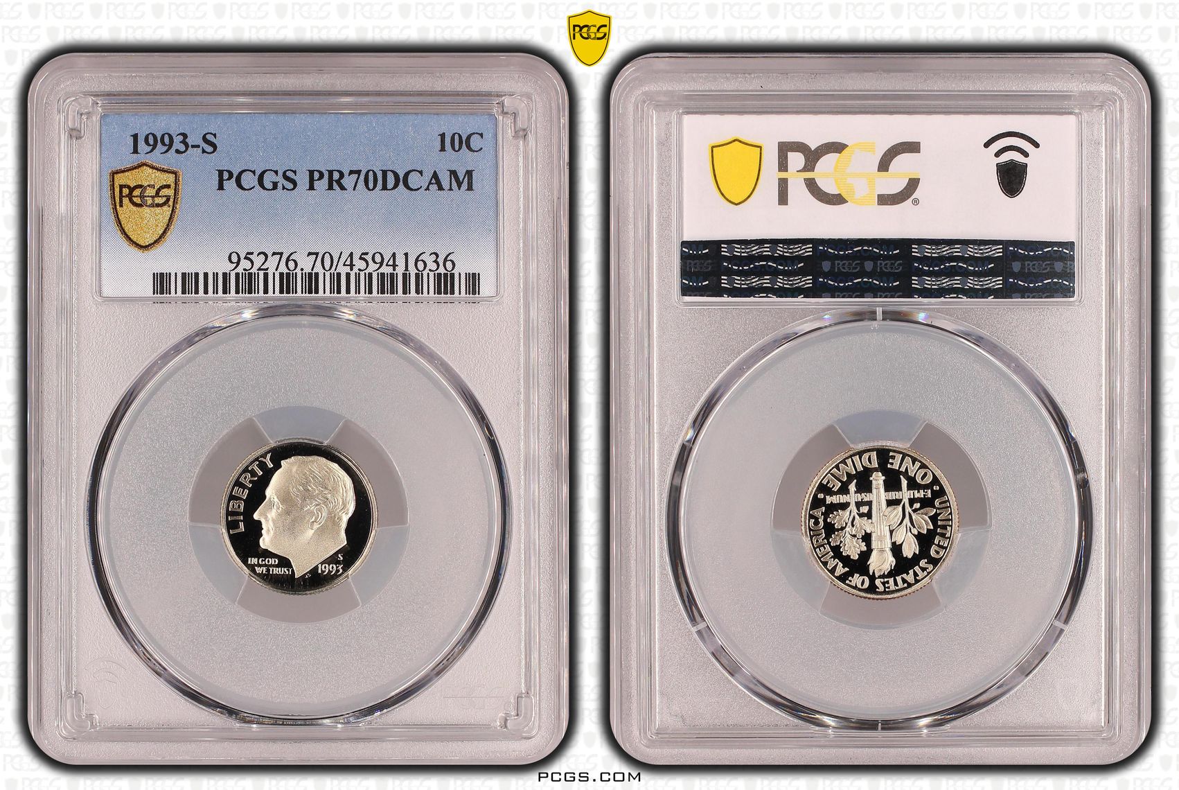 The United States of America, Ten Cent, 1993-S, PCGS PR70DCAM