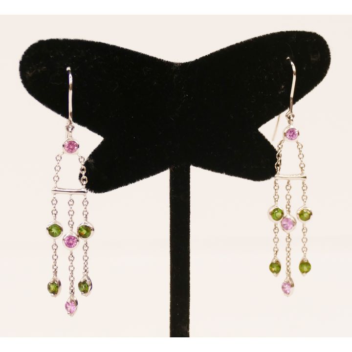 Tiffany & Co. 18k Sapphire Three Drop Earrings