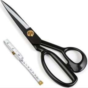 9INCH FABRIC SCISSORS PROFESSIONAL 9 INCH HEAVY-DUTY SEWING-SCISSORS FOR LEATHER INDUSTRIAL STRENGTH HIGH CARBON STEEL TAILOR-SHEA