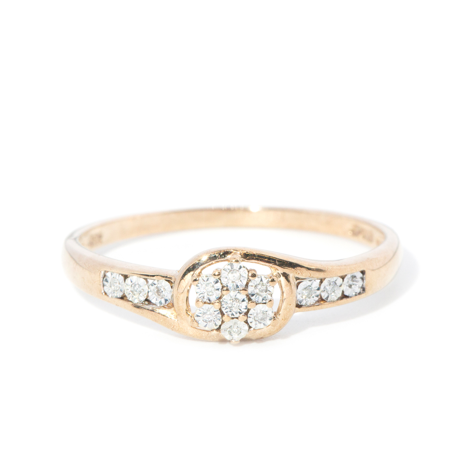 245 · Diamond 9ct Gold Ring
