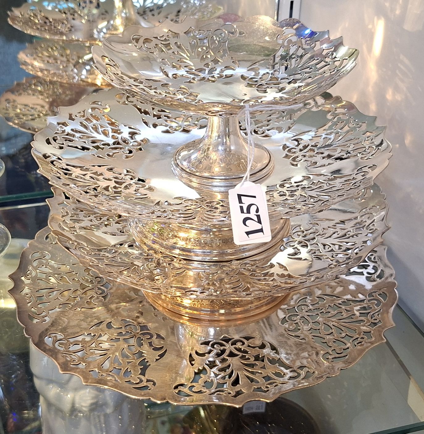 Mappin & Webb Silverplate Tray And 3 Fazzas
