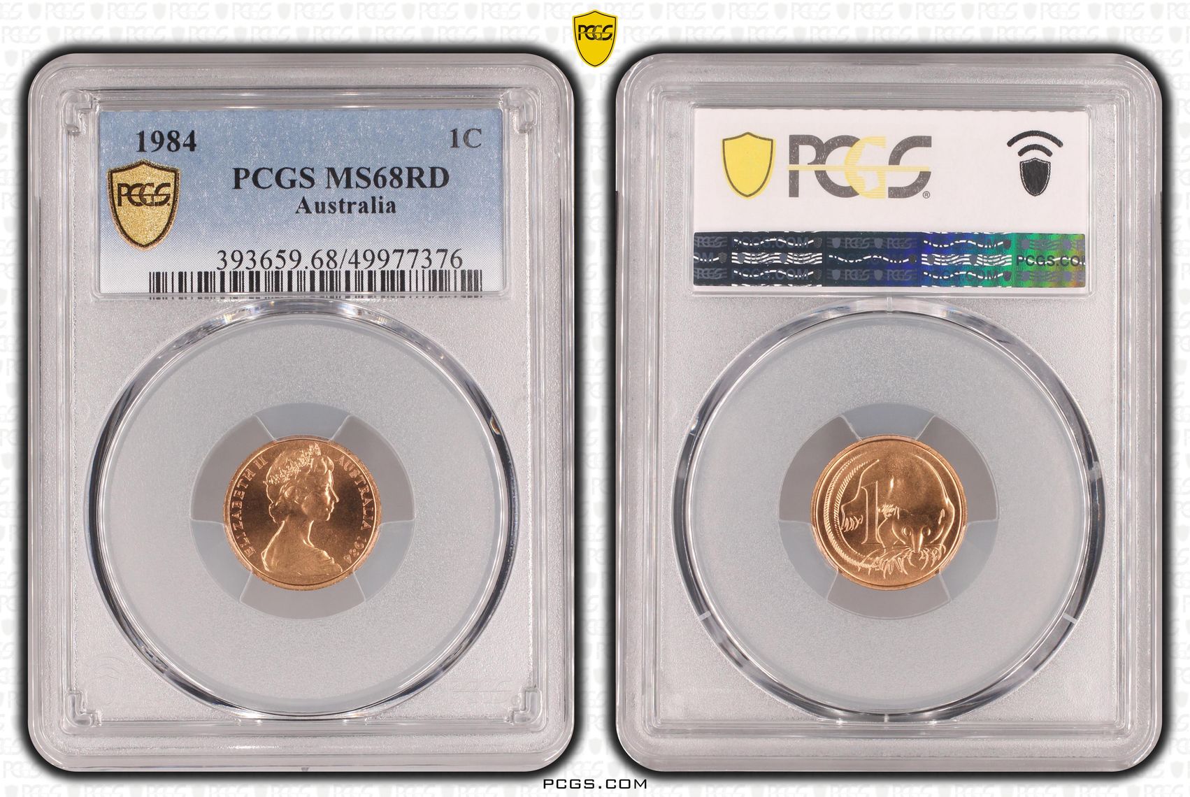 Pop 2/0, One Cent, 1984, Pcgs Ms68rd