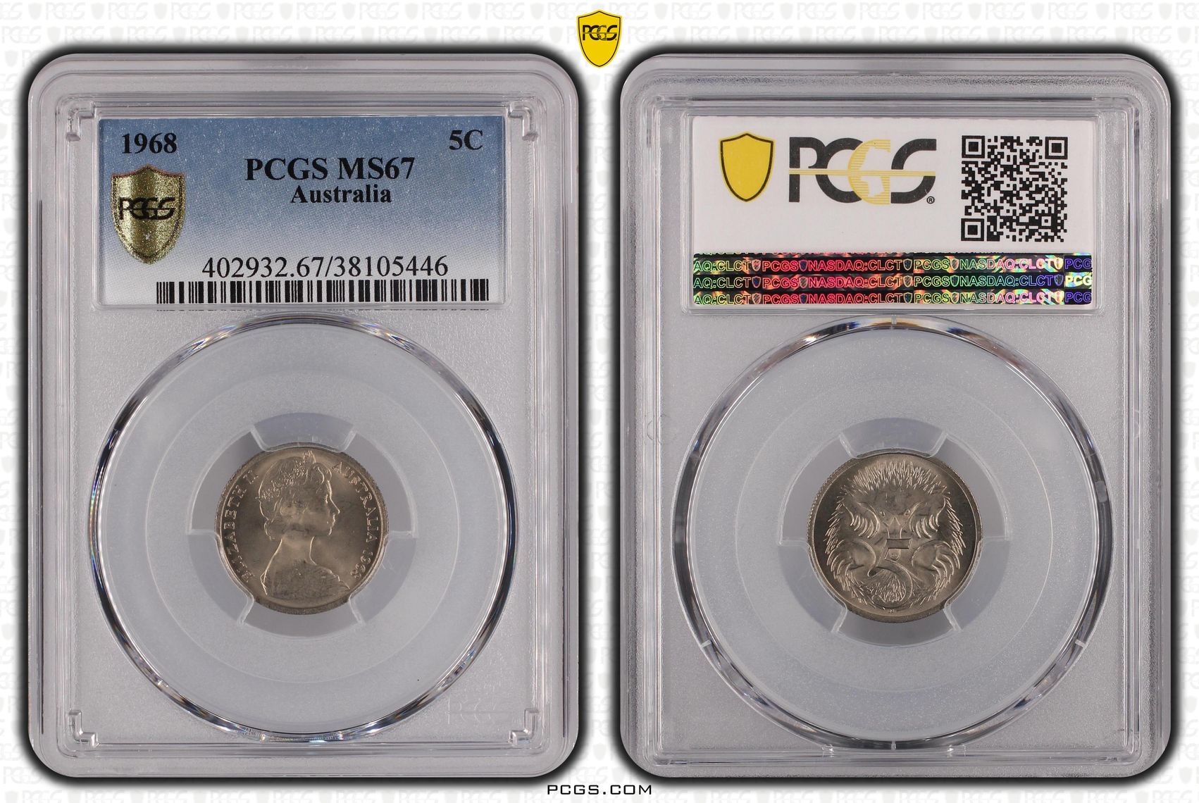 83 · Five Cent, 1968, PCGS MS67