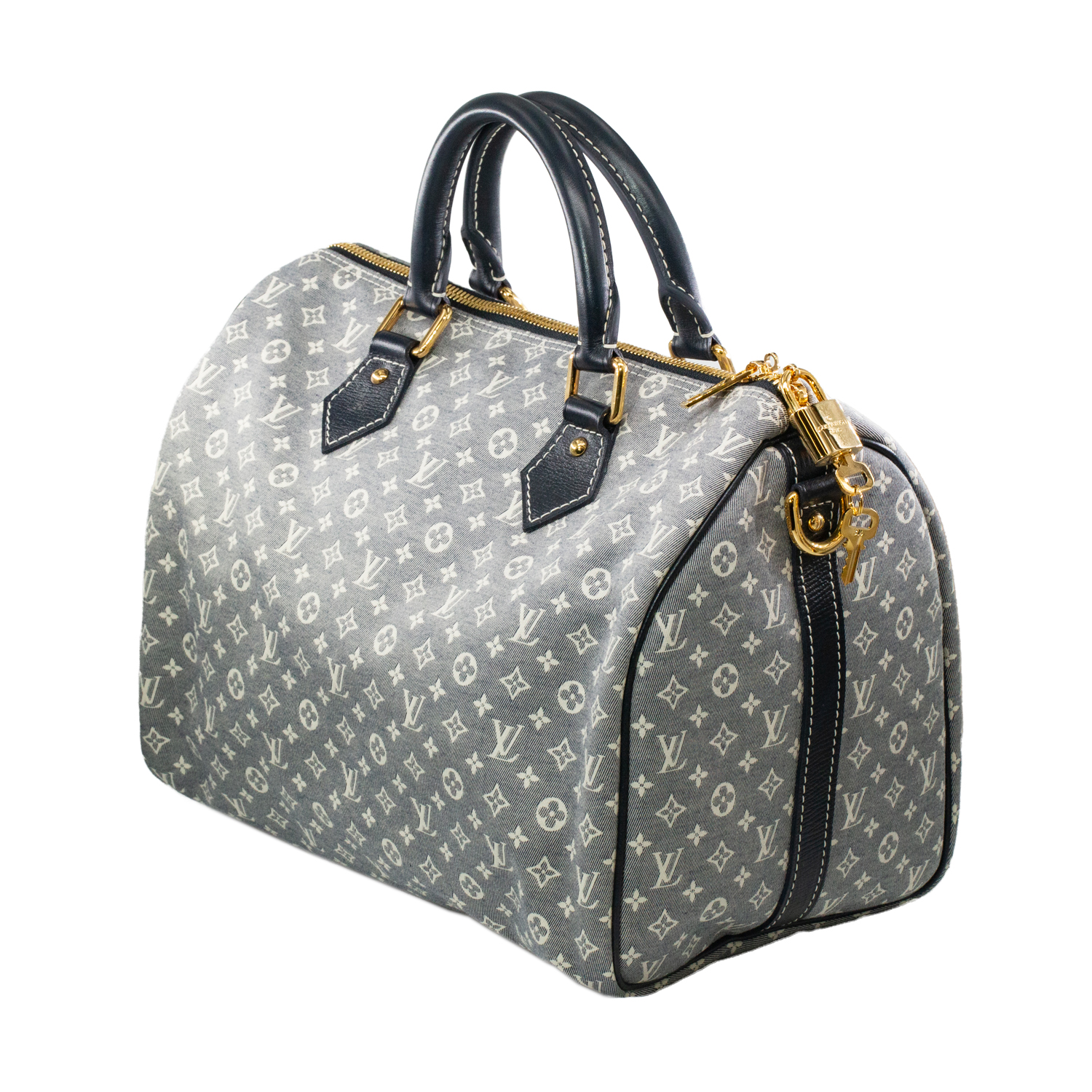 Louis Vuitton Mini Lin Monogram Speedy 30 Bag – Ebene Canvas