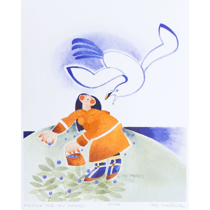 Rie Munoz ''Marry Me My Dear'' 1988 Signed Print