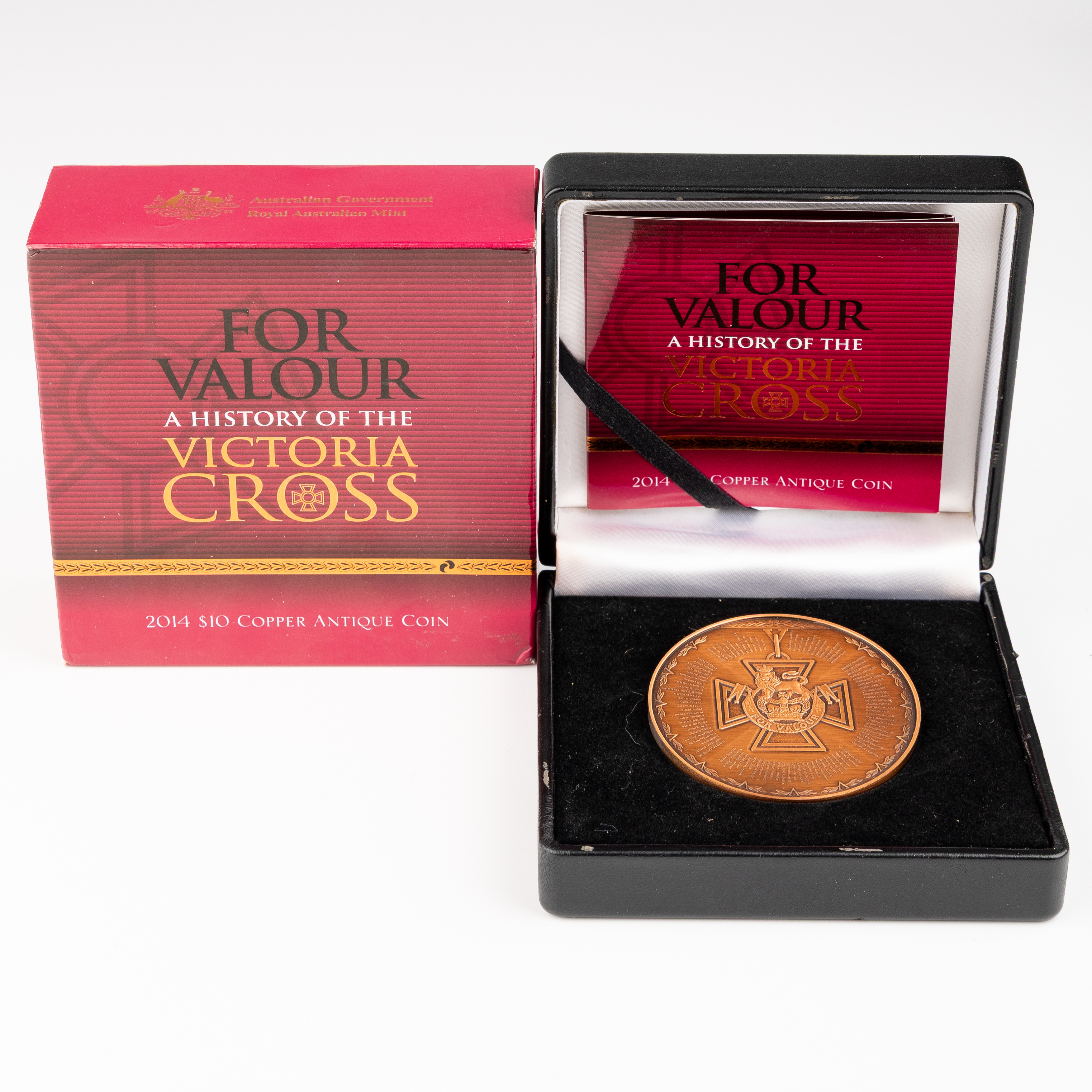 350 · Elizabeth II, RAM - For Valour, A History of the Victoria Cross, Ten Dollars, 2014,  CHU