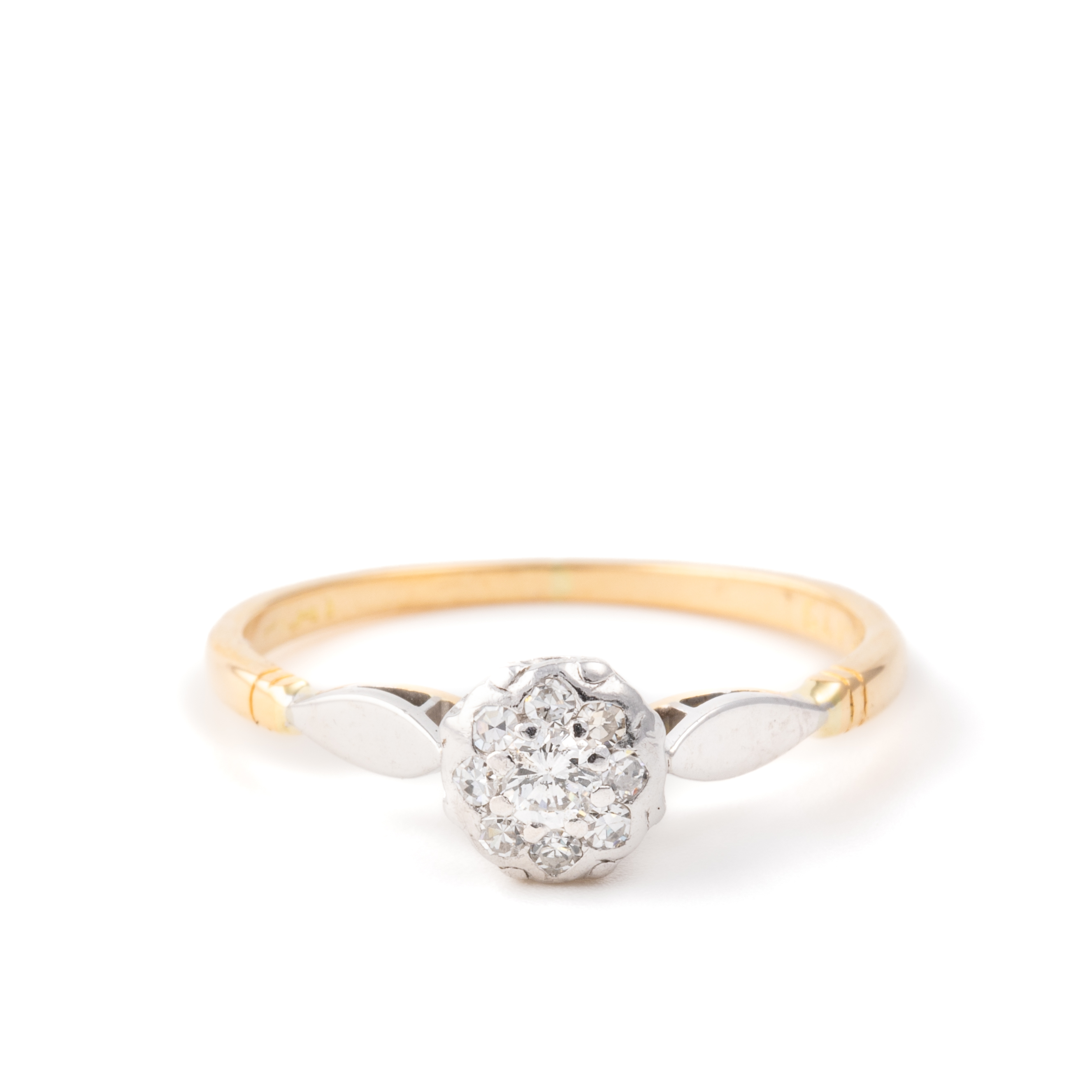 413 · Vintage 18ct Diamond Solitaire Ring