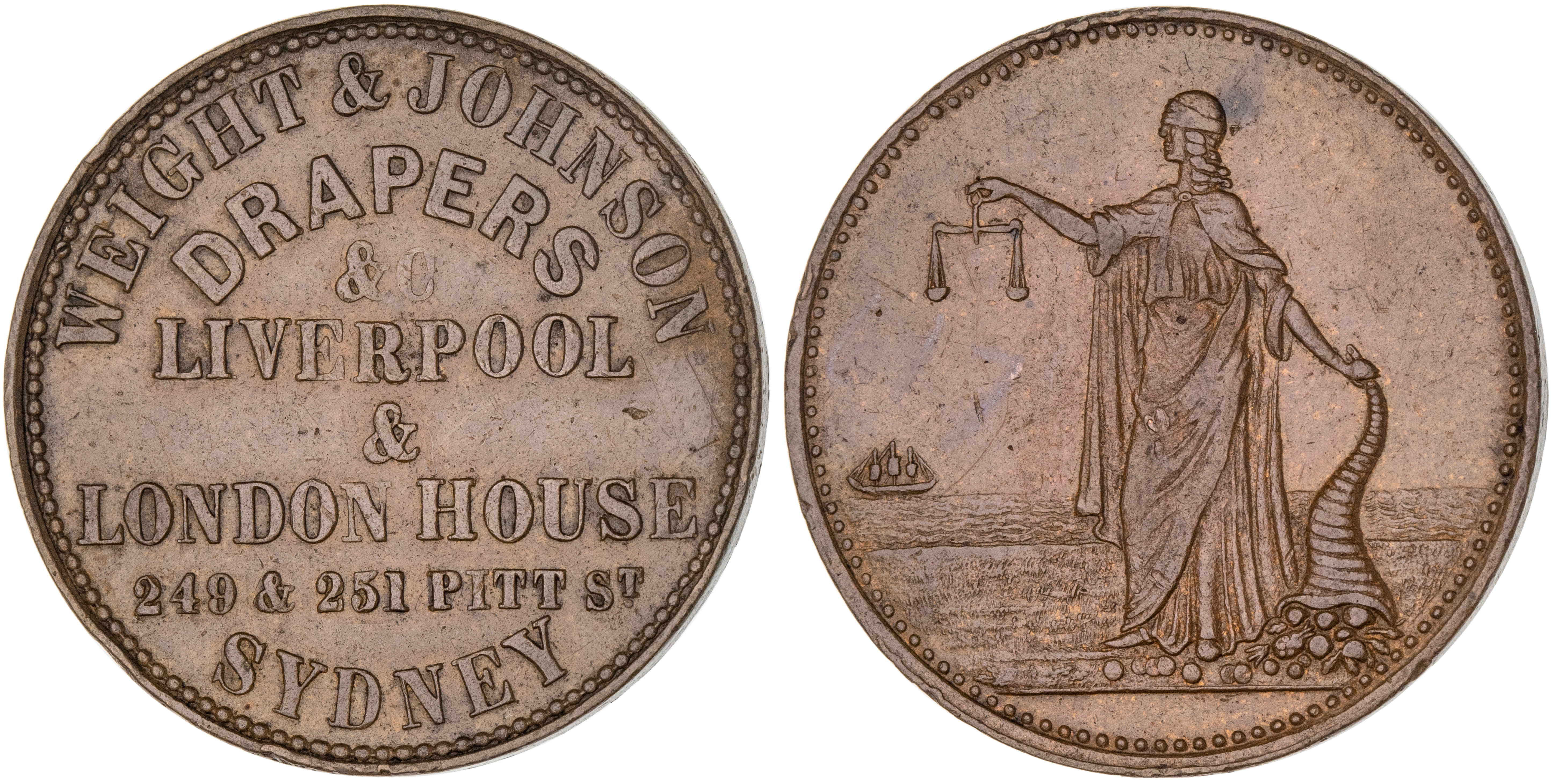 Sydney, New South Wales, Weight & Johnson, Halfpenny, EF