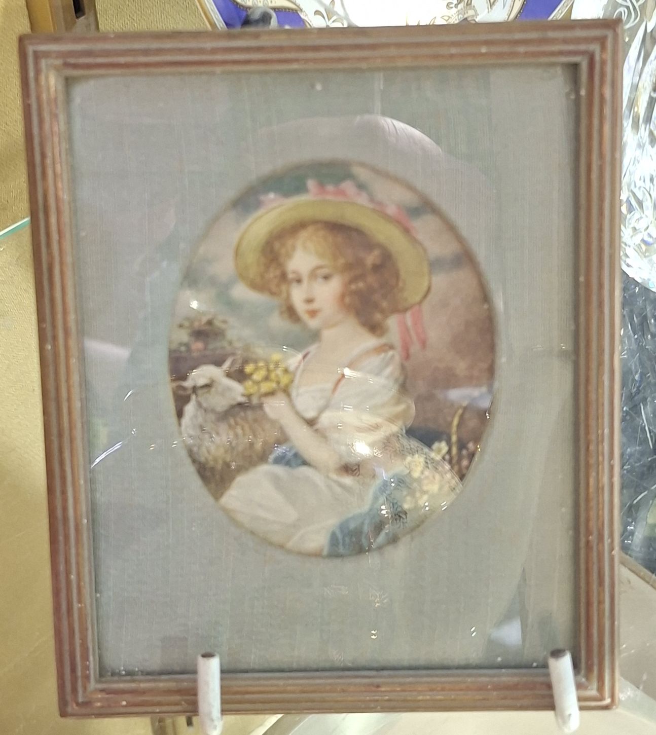 MINIATURE PRINT OF YOUNG LADY