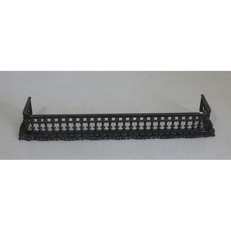 VICTORIAN CAST IRON FIRE FENDER