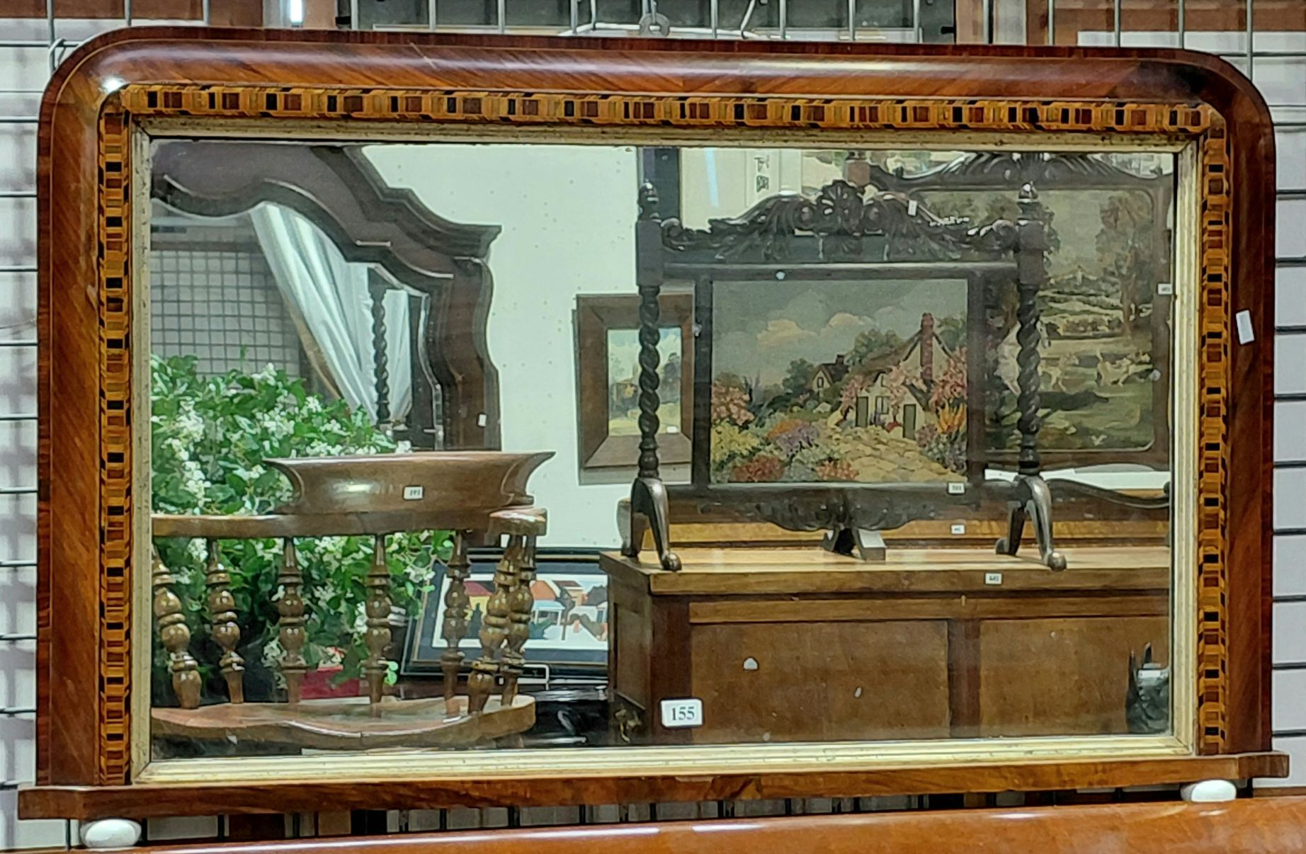 155 · 19TH C. OVERMANTLE MIRROR