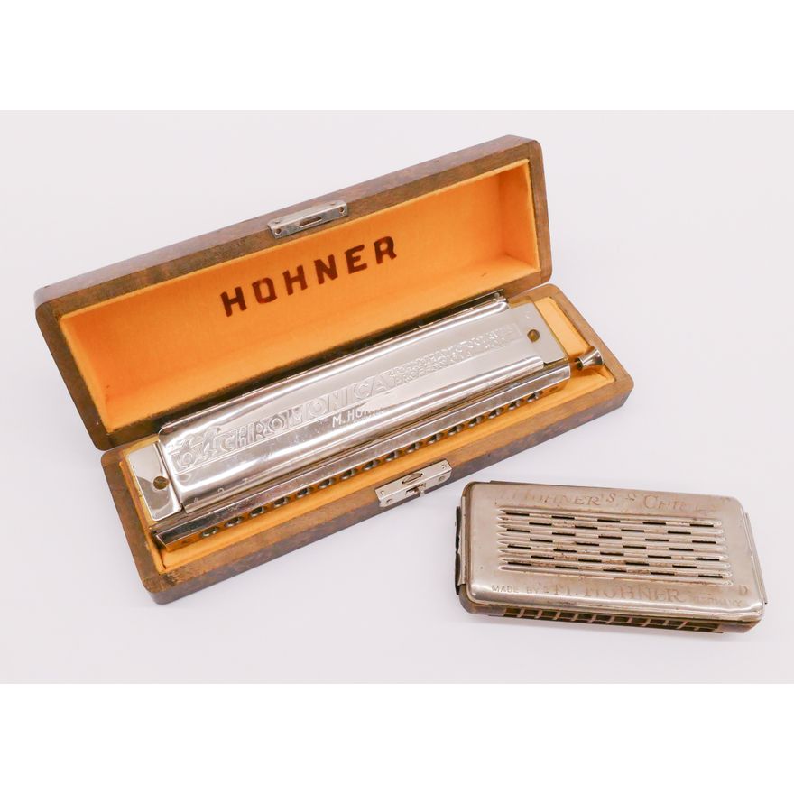2pc Vintage M. Hohner Harmonicas