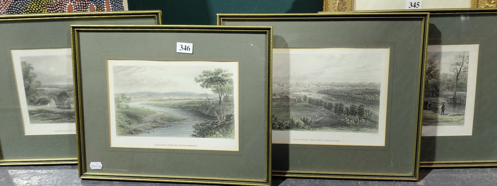 346 · HAND COLOURED ENGRAVINGS
