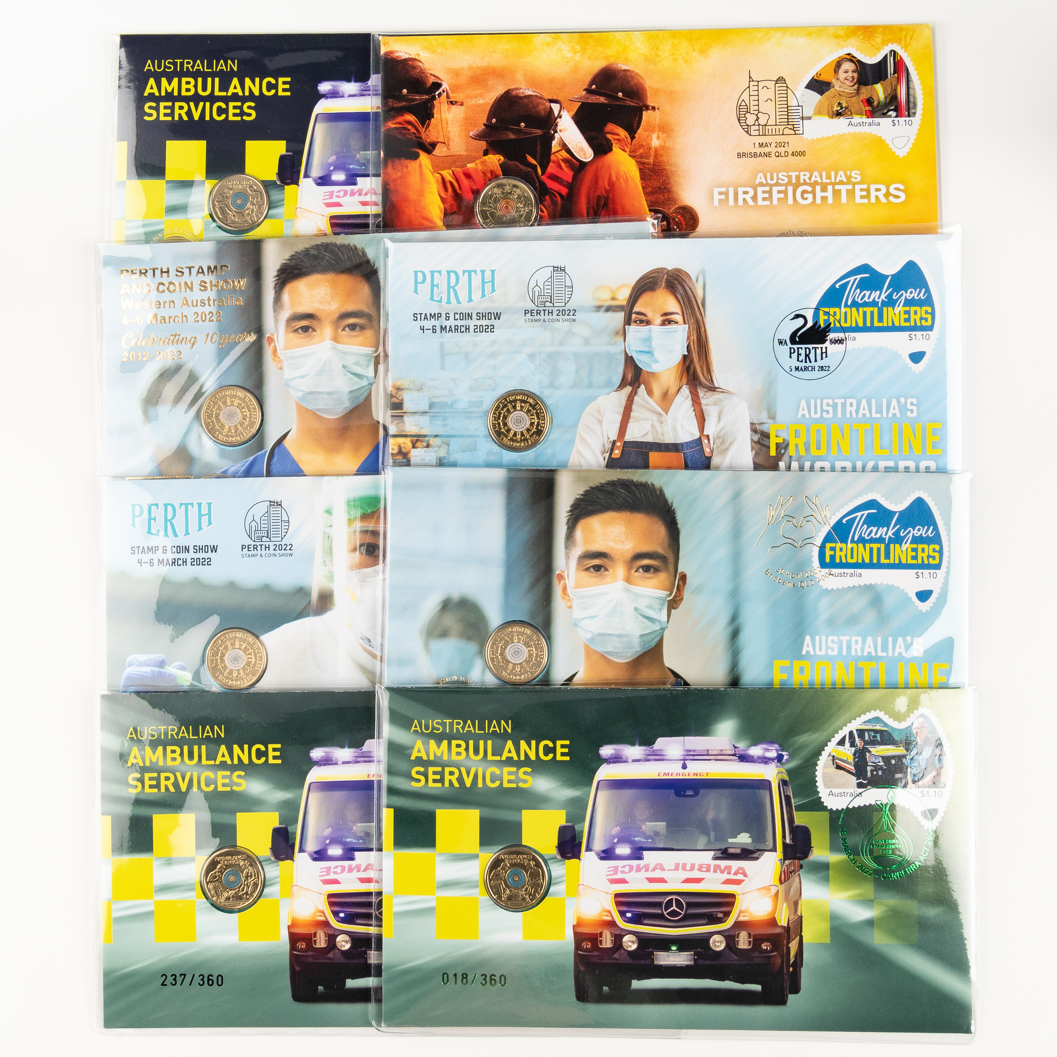 Elizabeth II, Emergency Services / Frontline Workers - Overprints, Two Dollars, 2021 - 2022, UNC