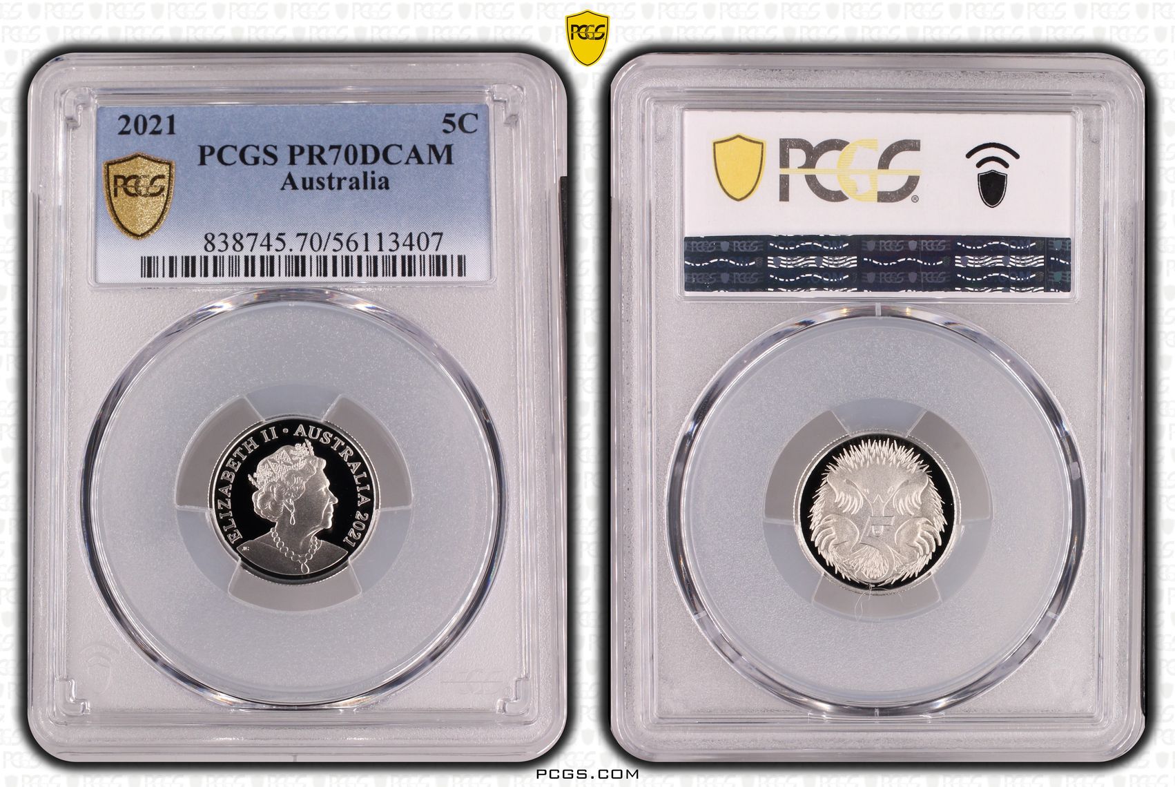Five Cent, 2021, PR70DCAM