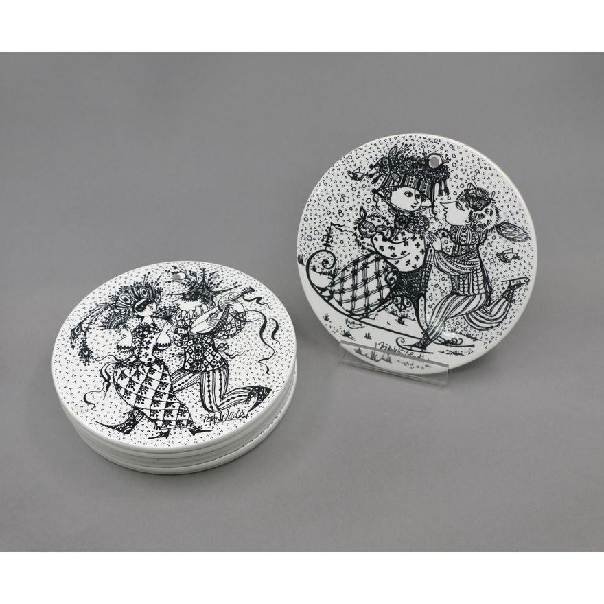 Bjorn Wiinblad for Nymolle - Eight wall plaques