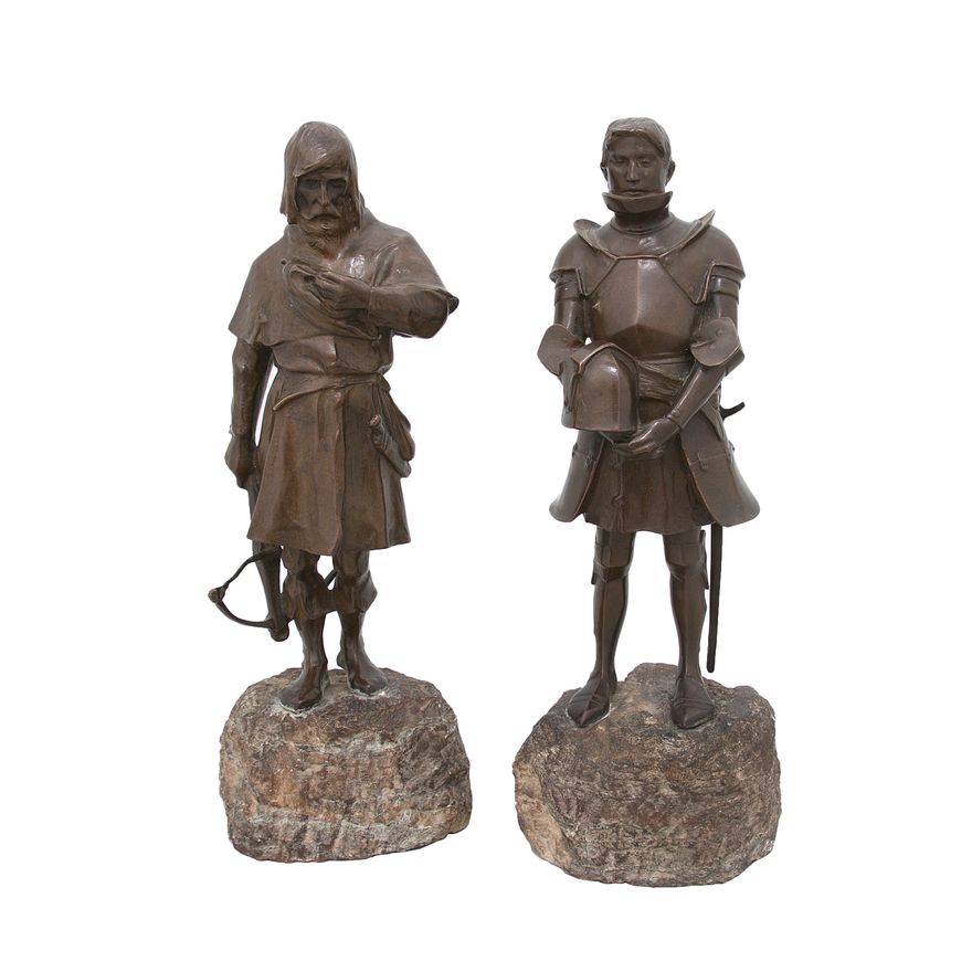 Para figur – kusznik i rycerz