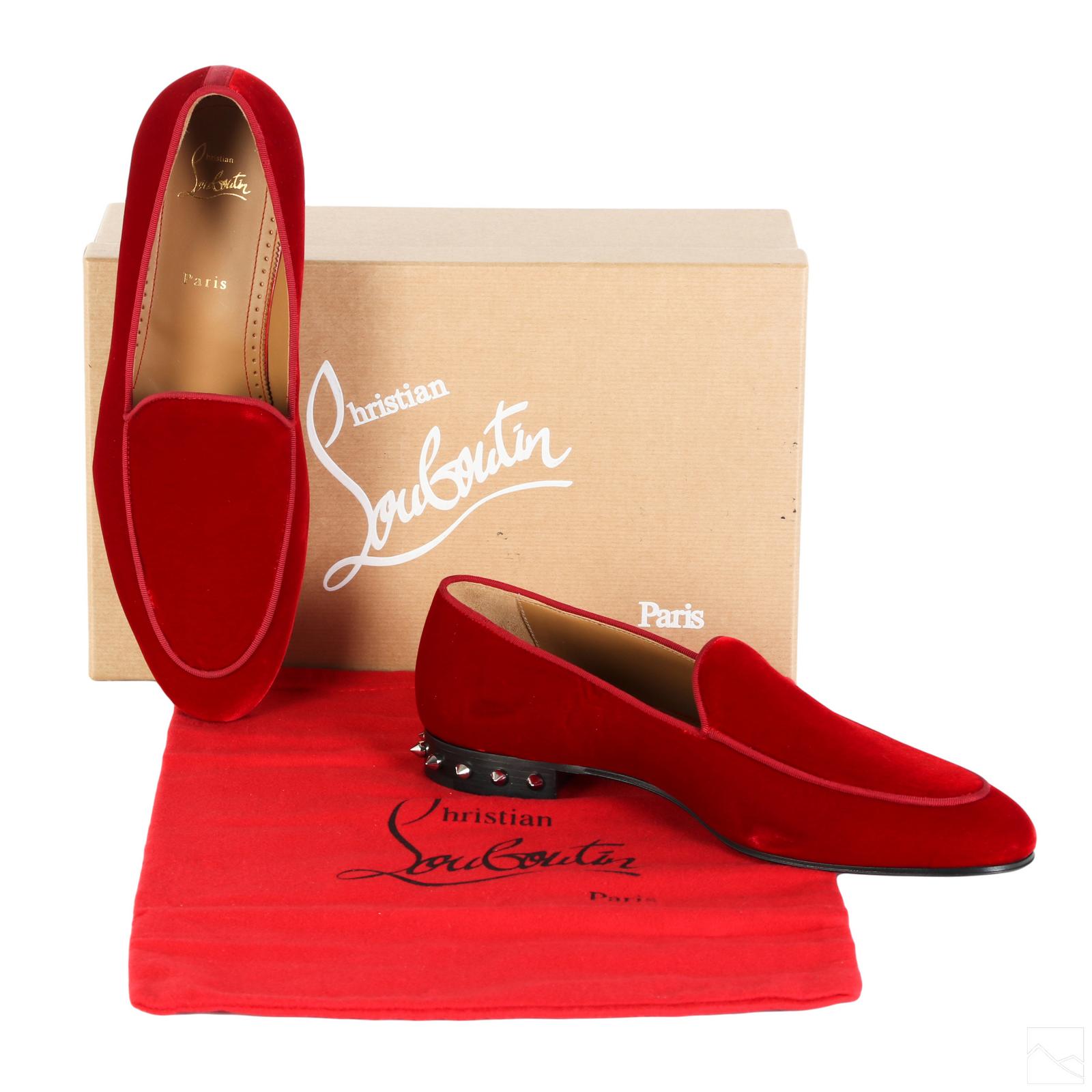 kan ikke se en Tålmodighed Christian Louboutin Italian Nilou Loafer Shoes s 9 | Hill Auction Gallery