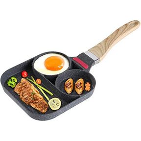 DH Nonstick Egg Frying Grill Pan Burgers and Bacon Suitable for Gas Stove Egg Pan |
