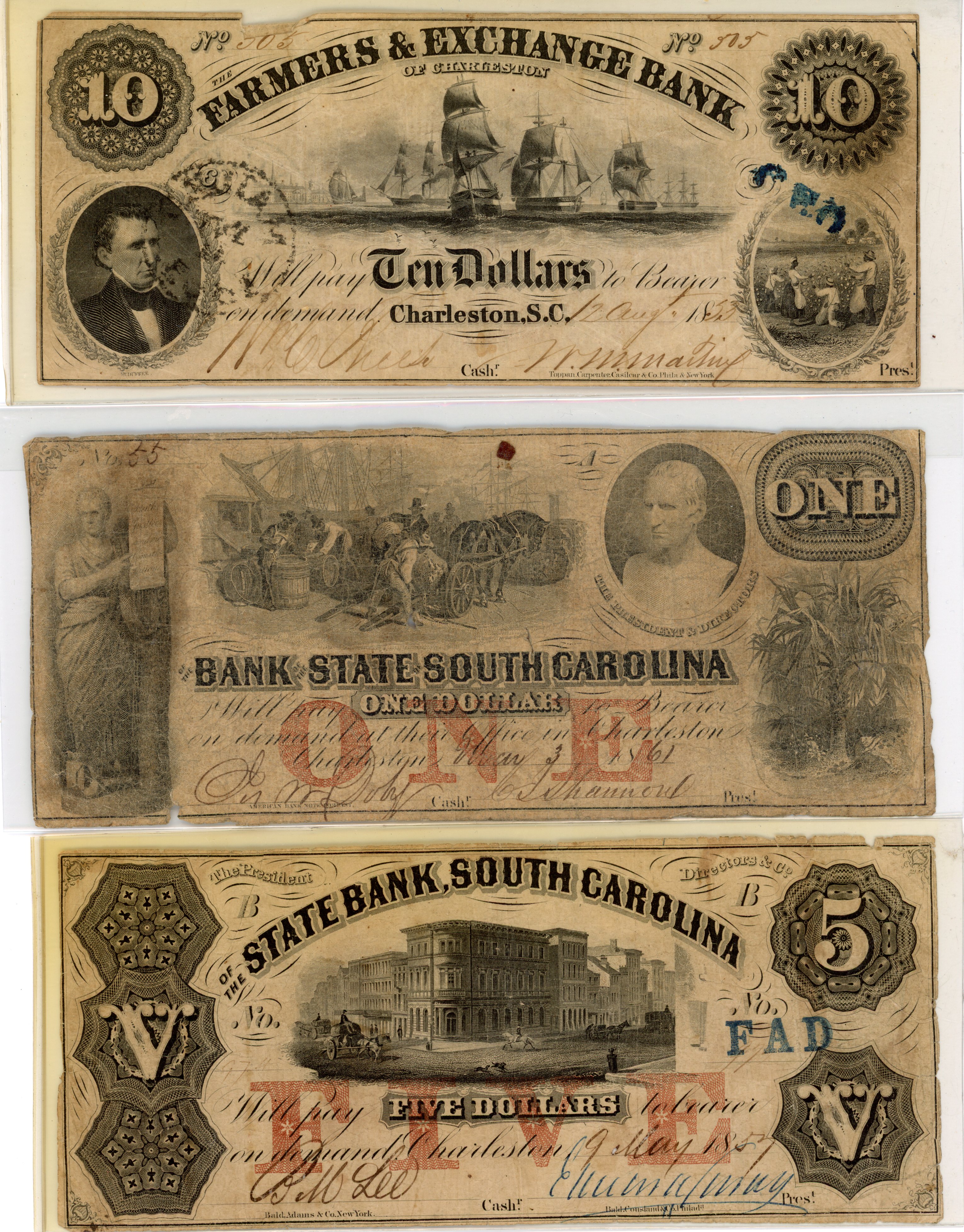 Eleven (11) Obsolete Notes. Fair to Fine. | Classical Numismatic Group