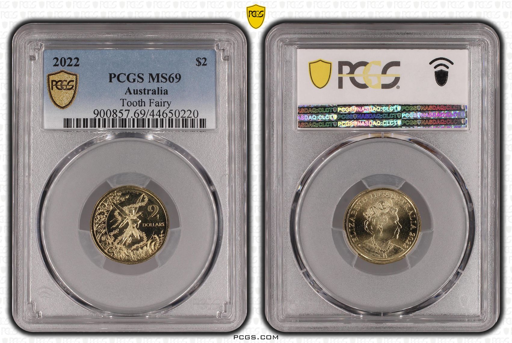 2022 Australia Two Dollar, $2 Tooth Fairy PCGS - MS69 -220
