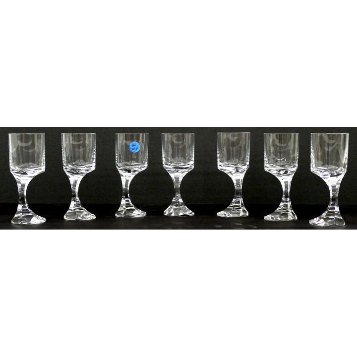 7pc Baccarat Crystal ''Narcisse'' White Wine Stemware 6''