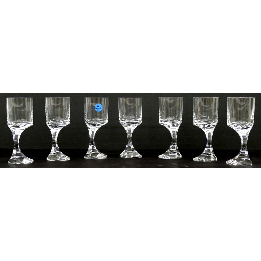 7pc Baccarat Crystal ''Narcisse'' White Wine Stemware 6''