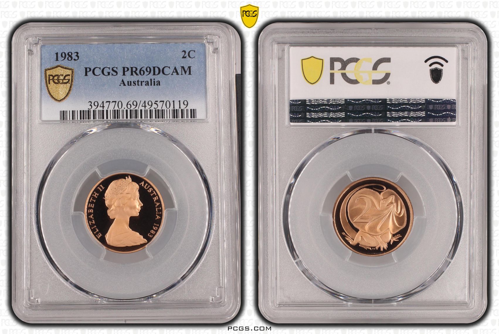 Two Cent, 1983, Pcgs Pr69dcam