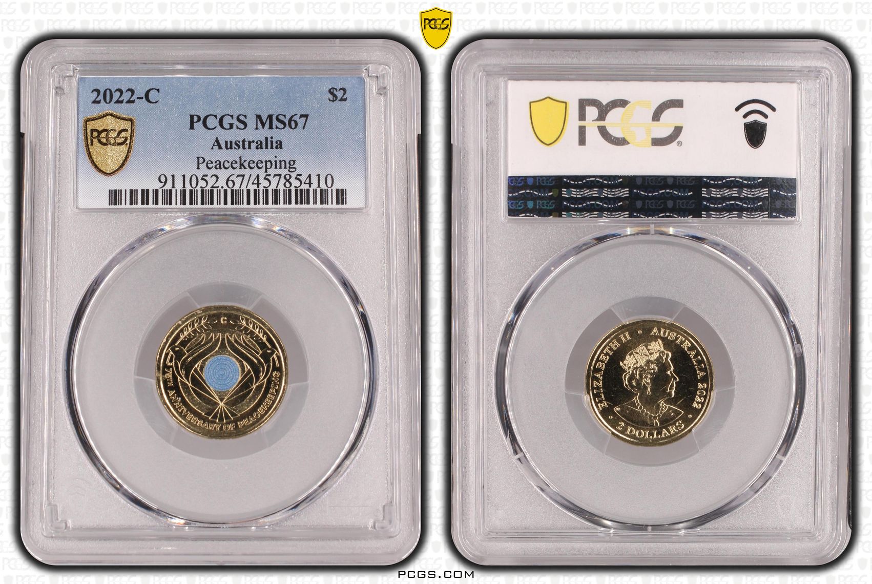Peacekeeping Colorized, Two Dollar, 2022-C, PCGS MS67