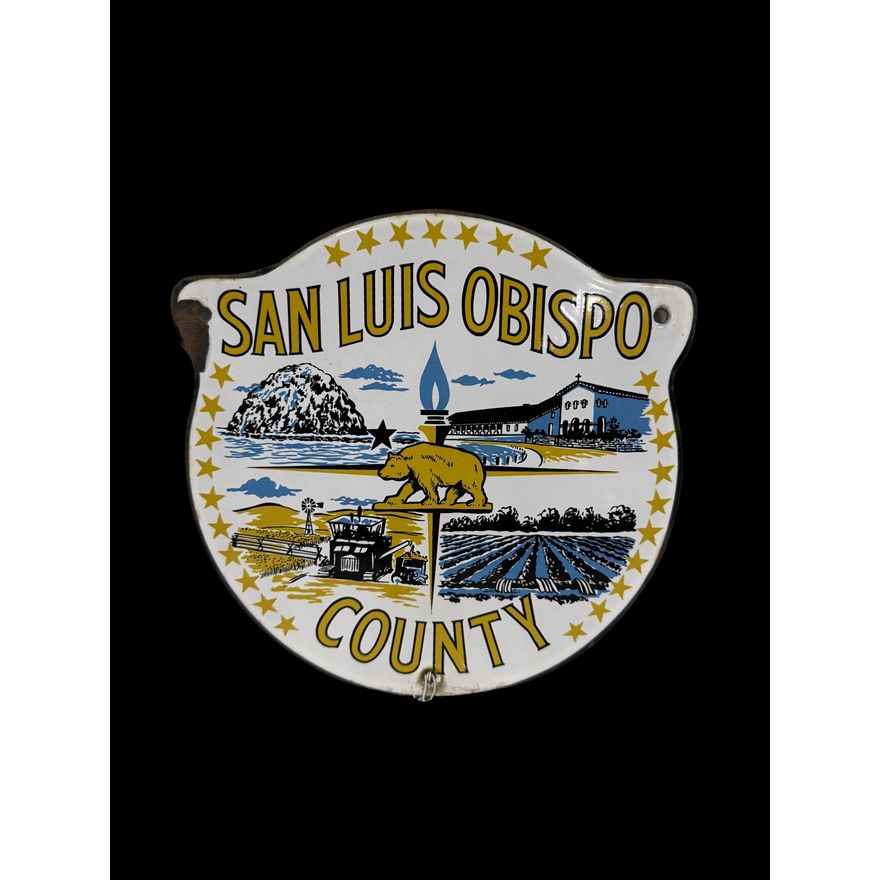 San Luis Obispo County Truck Door Sign