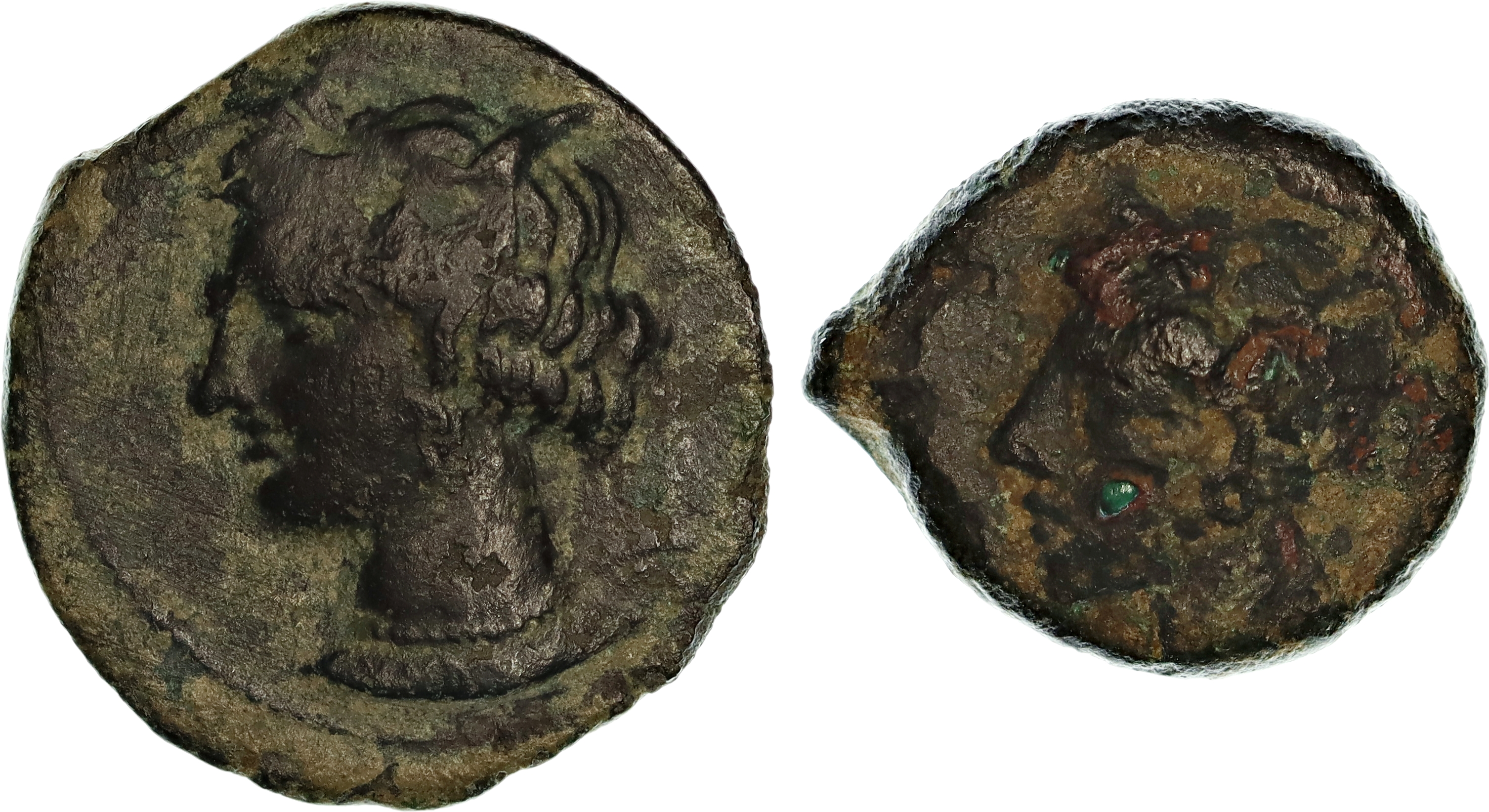Carthaginian Empire, Zeugitana, Æ Unit, 300-264 BC, nVF
