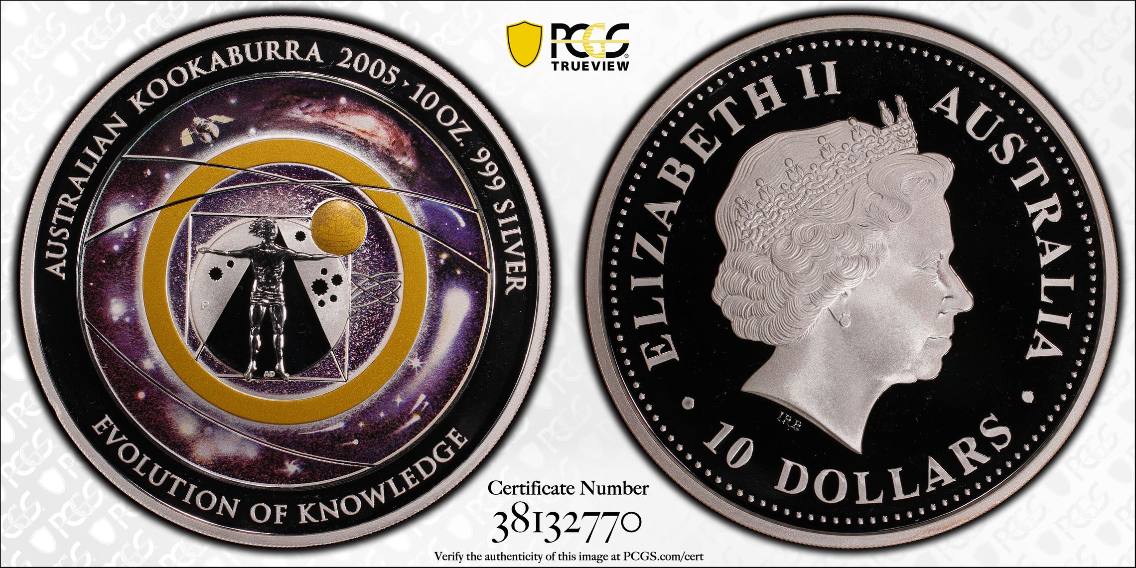 2005 Australia Ten Dollar, $10 Proof Knowledge PCGS - PR68DCAM -770