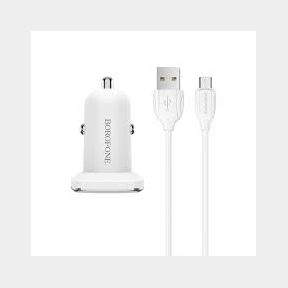 Borofone - Double Port In-car Charger BZ12A Lasting Power QC3.0 Set with Cable (Micro-USB)| AS 51672/35354 B8 (S2)C