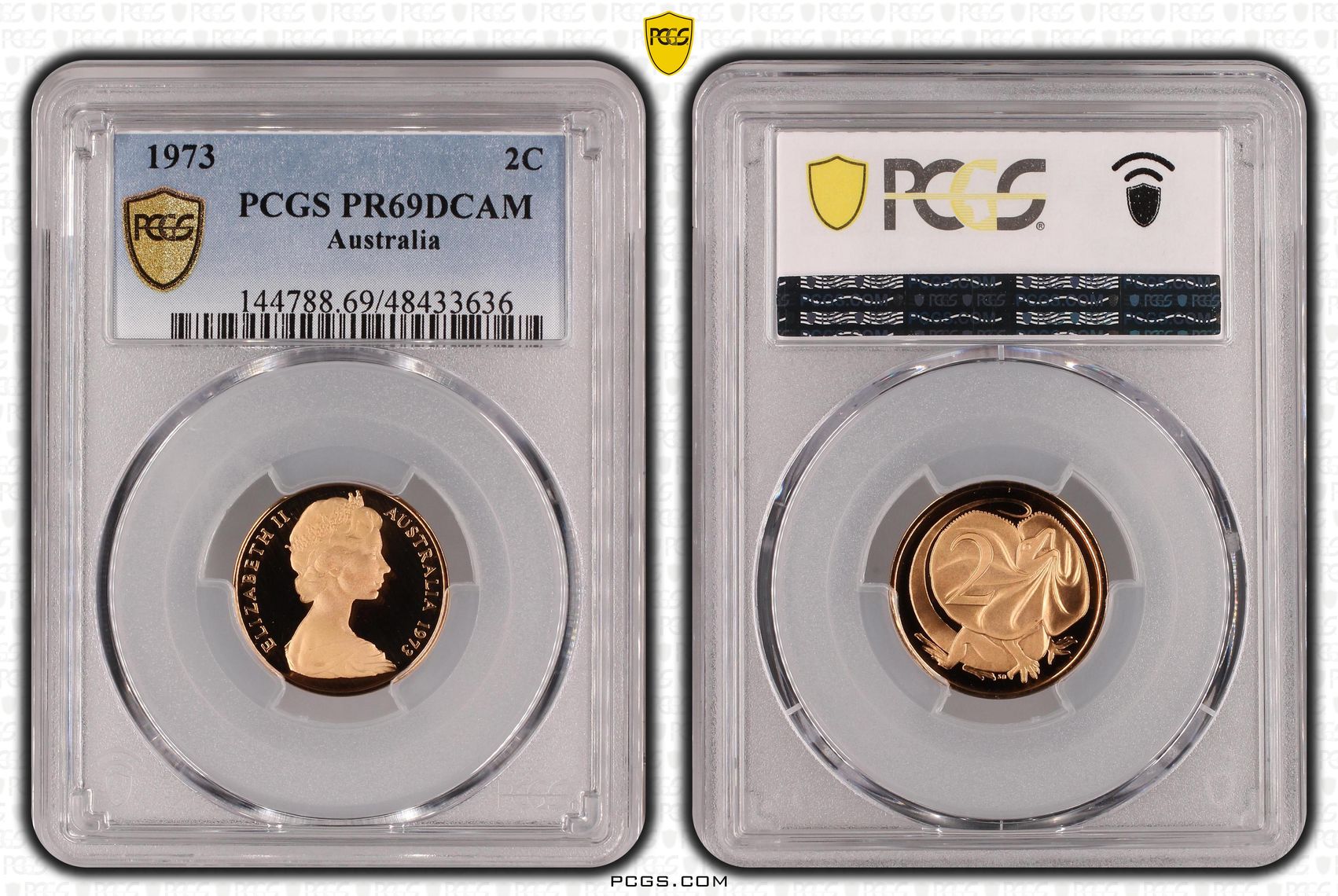 Elizabeth II, Two Cent, 1973, PCGS PR69DCAM