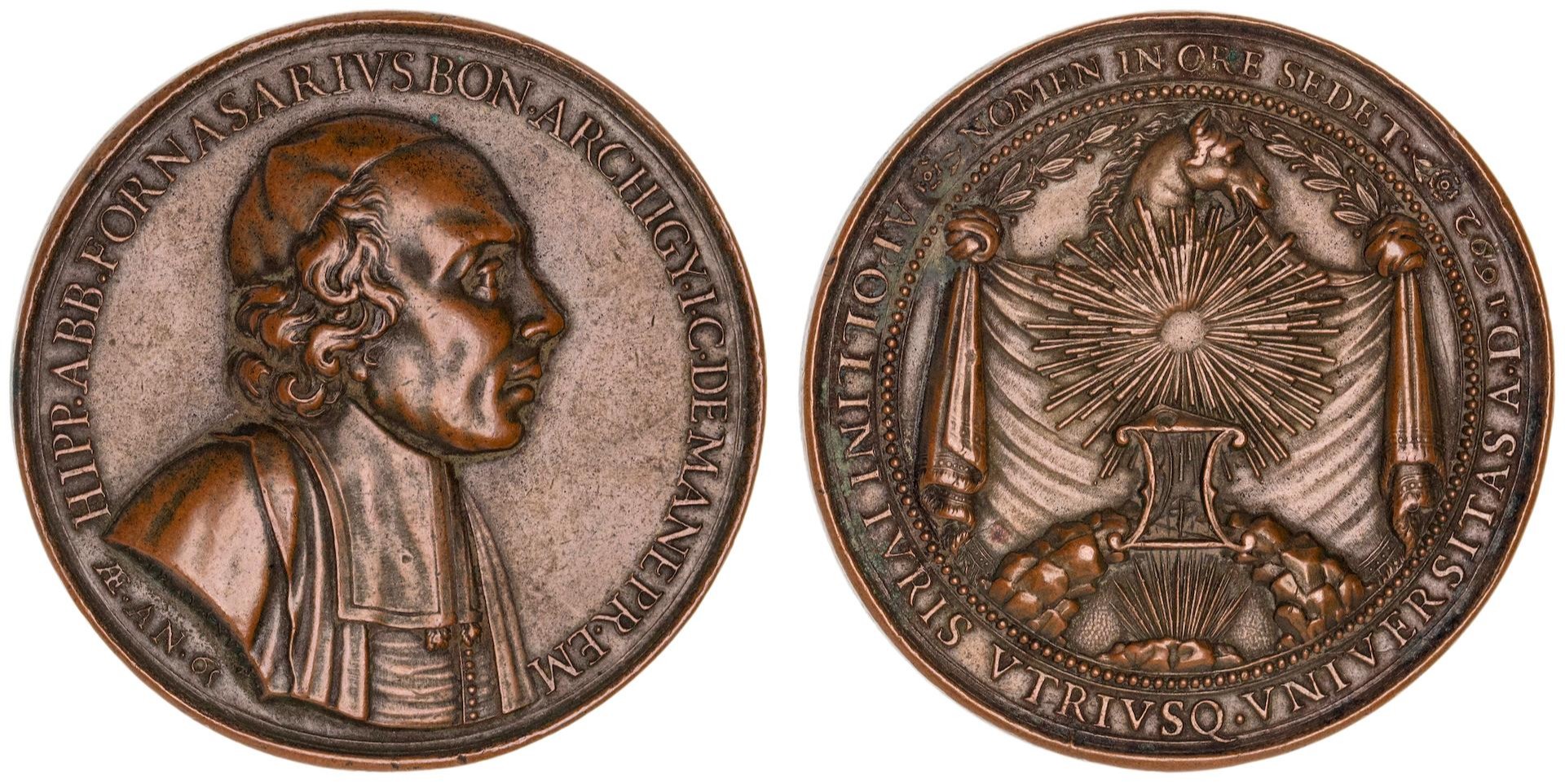 Italy, Bologne, Foundation Medal, 1692, EF