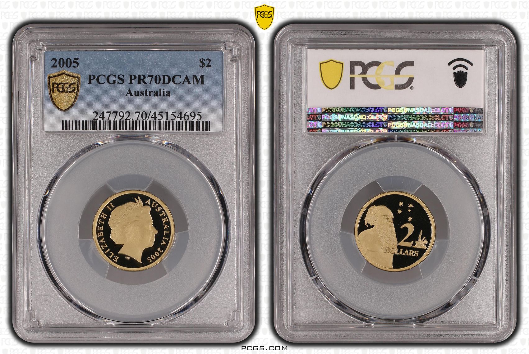 2005 Australia Two Dollar, $2 PCGS - PR70DCAM POP 7/0 -695