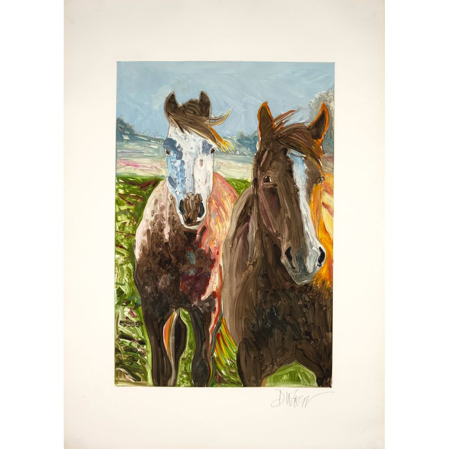 Donald Coen (1935- ): Rocky Mountain Ponies