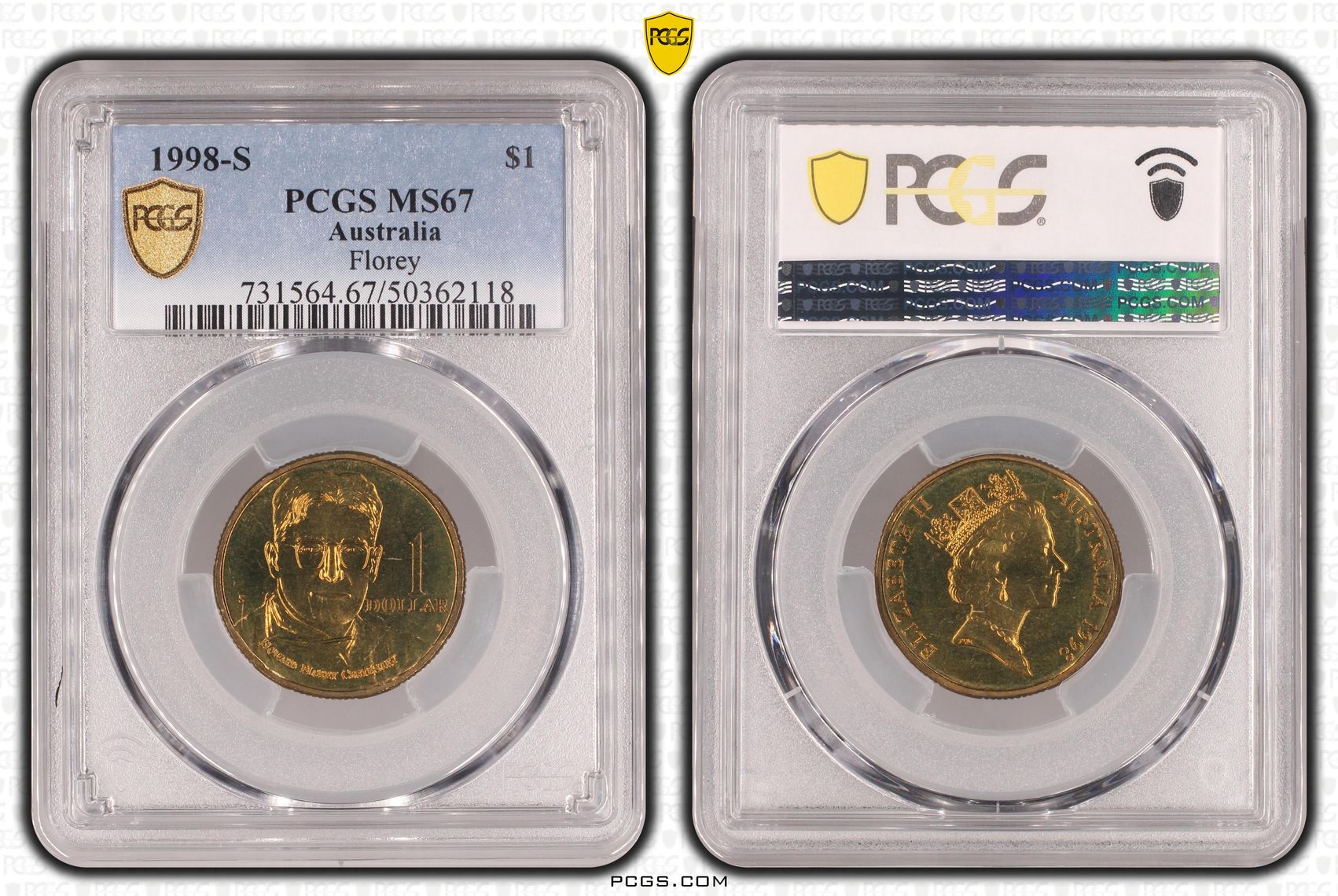 206 · Florey , One Dollar, 1998-S, PCGS MS67