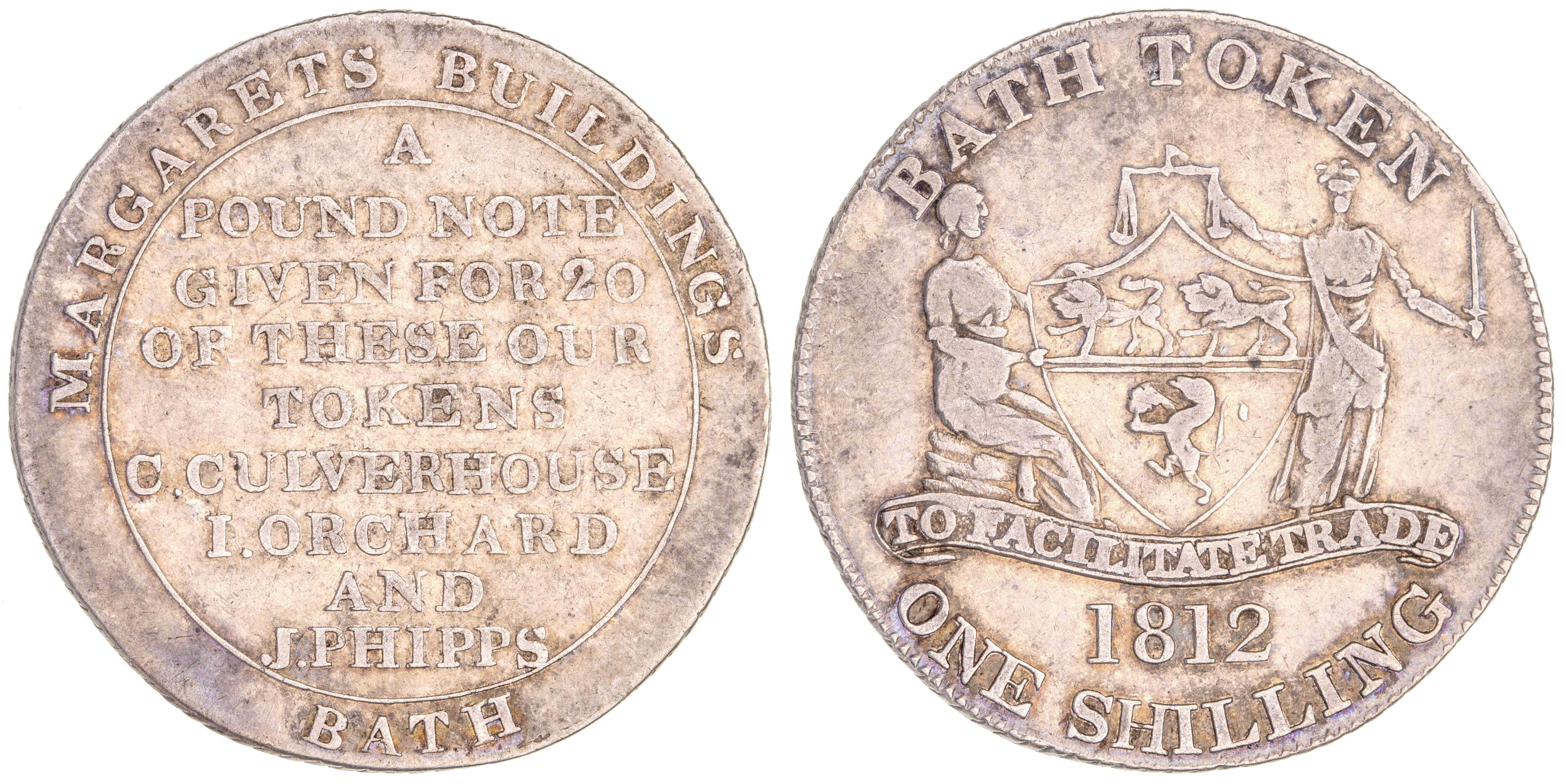 Great Britain, Somerset, Shilling, 1812, VF