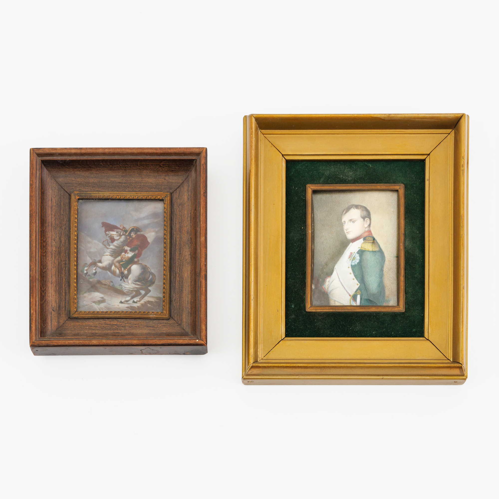 Two miniatures depicting Napoleon – kavel bij Bernaerts, Antwerp