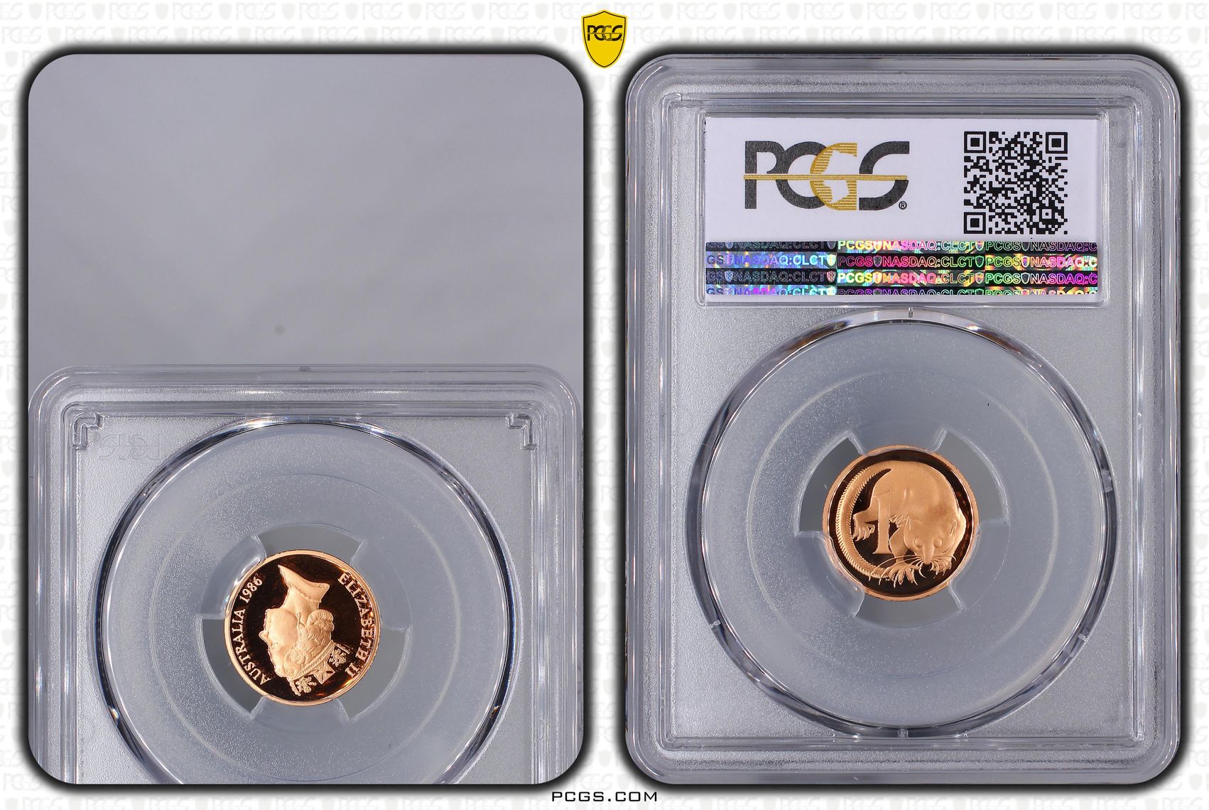 One Cent, 1986, Pcgs Pr70dcam