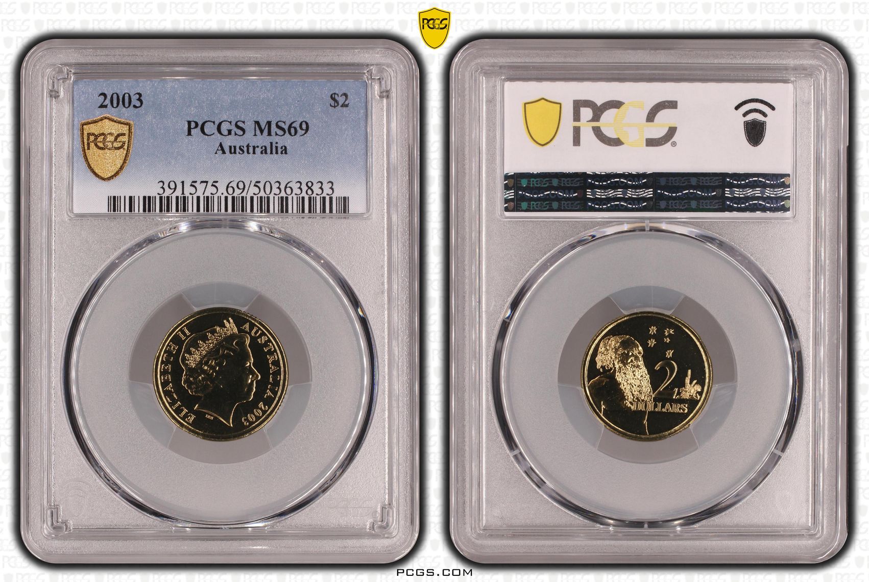 Two Dollar, 2003, PCGS MS69