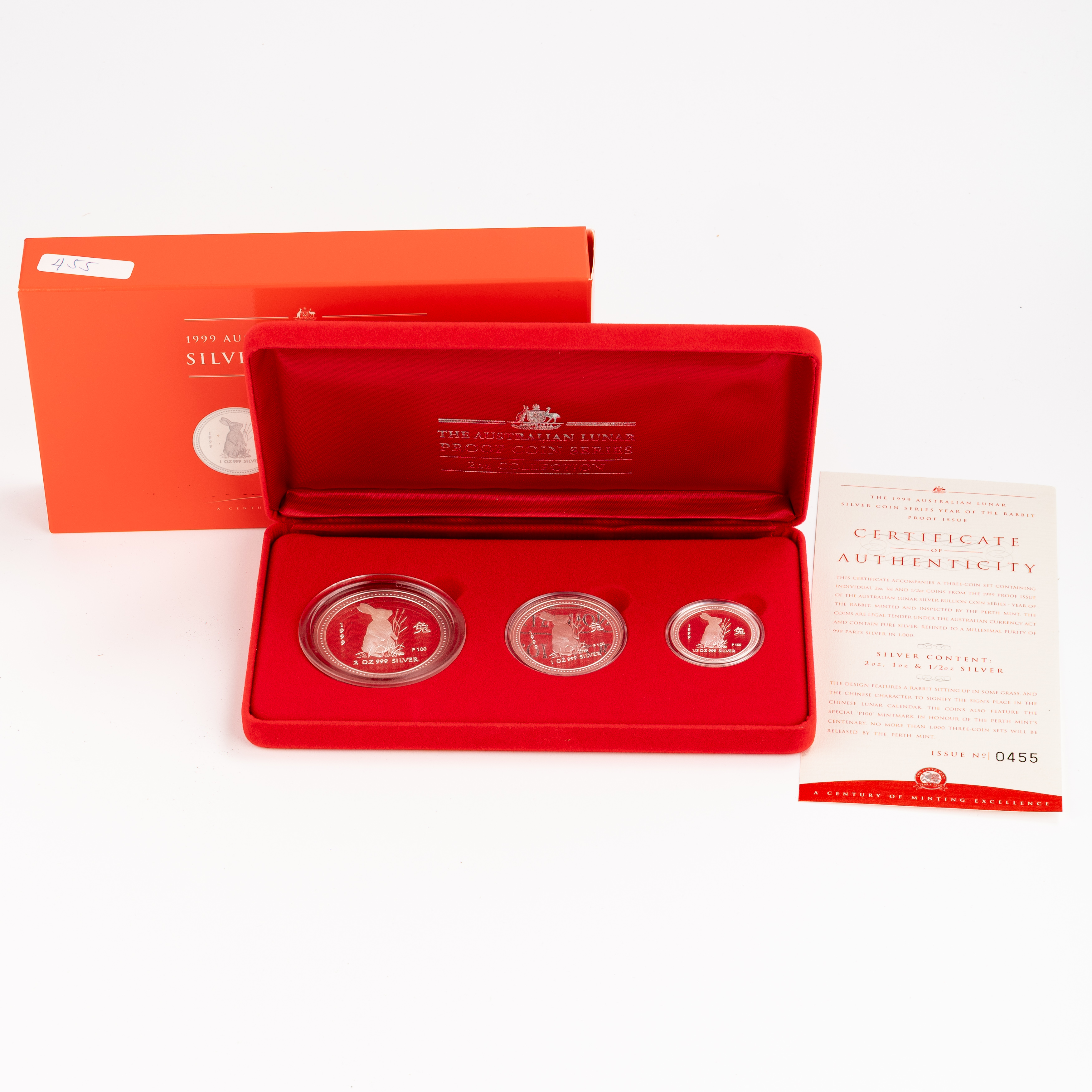 Elizabeth II, Proof Lunar Silver Coin Series, 1999, FDC