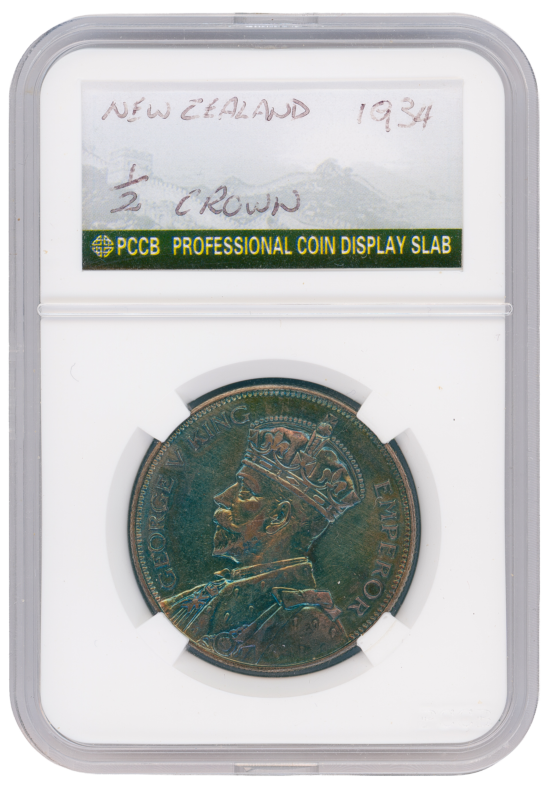 New Zealand, Half Crown, 1934,