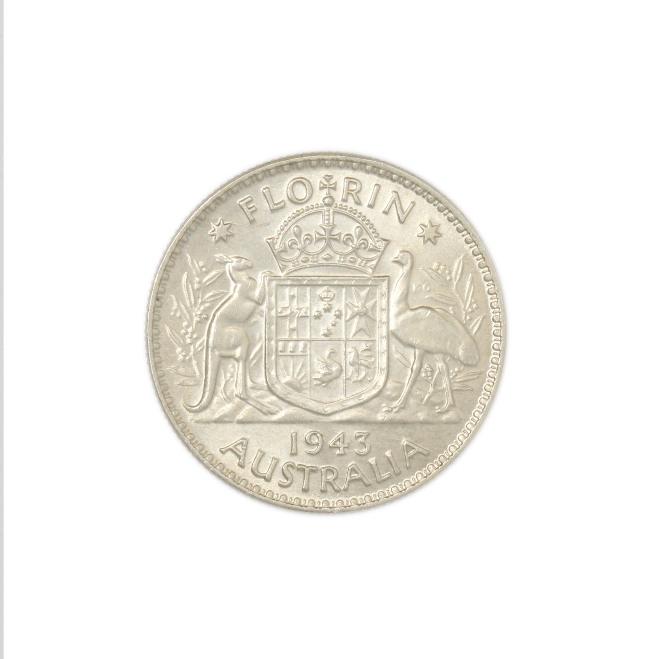 1097. · George VI, Florin, 1943, UNC