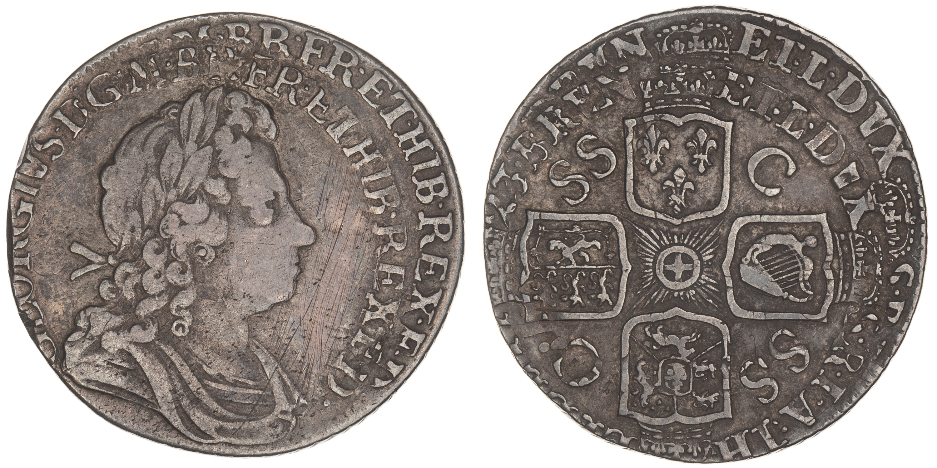 Great Britain, George I, Shilling, 1723, VF