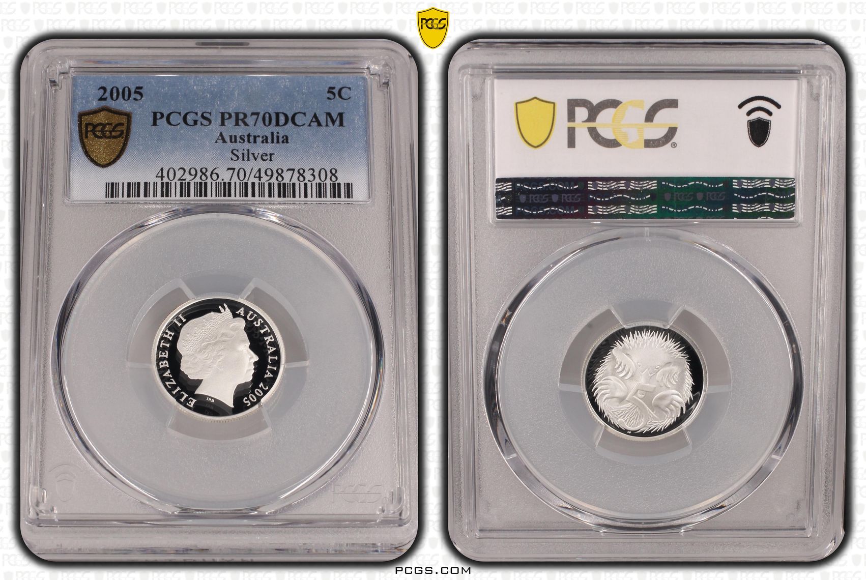 Silver, Five Cent, 2005, PCGS PR70DCAM