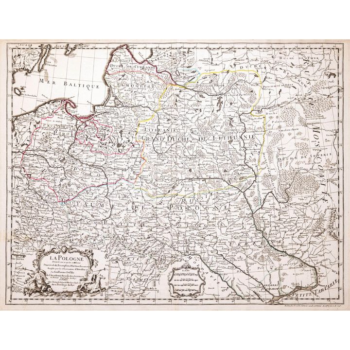 Guillaume de l’Isle | La Pologne dresée sur ce qu’en ont donne Starovolsk, Beauplan, Hartknoch...