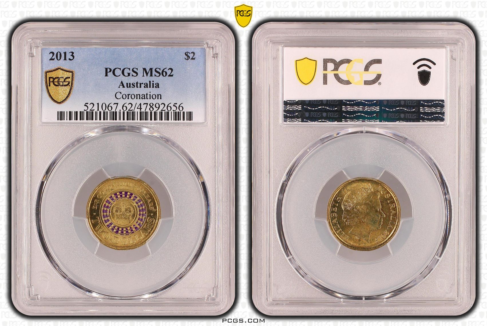 Coronation, Two Dollar, 2013, PCGS MS 62
