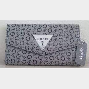 Guess Wallet Basira SLG SE806451 Black Woman Clutch Trifold Purse - 51662/1750